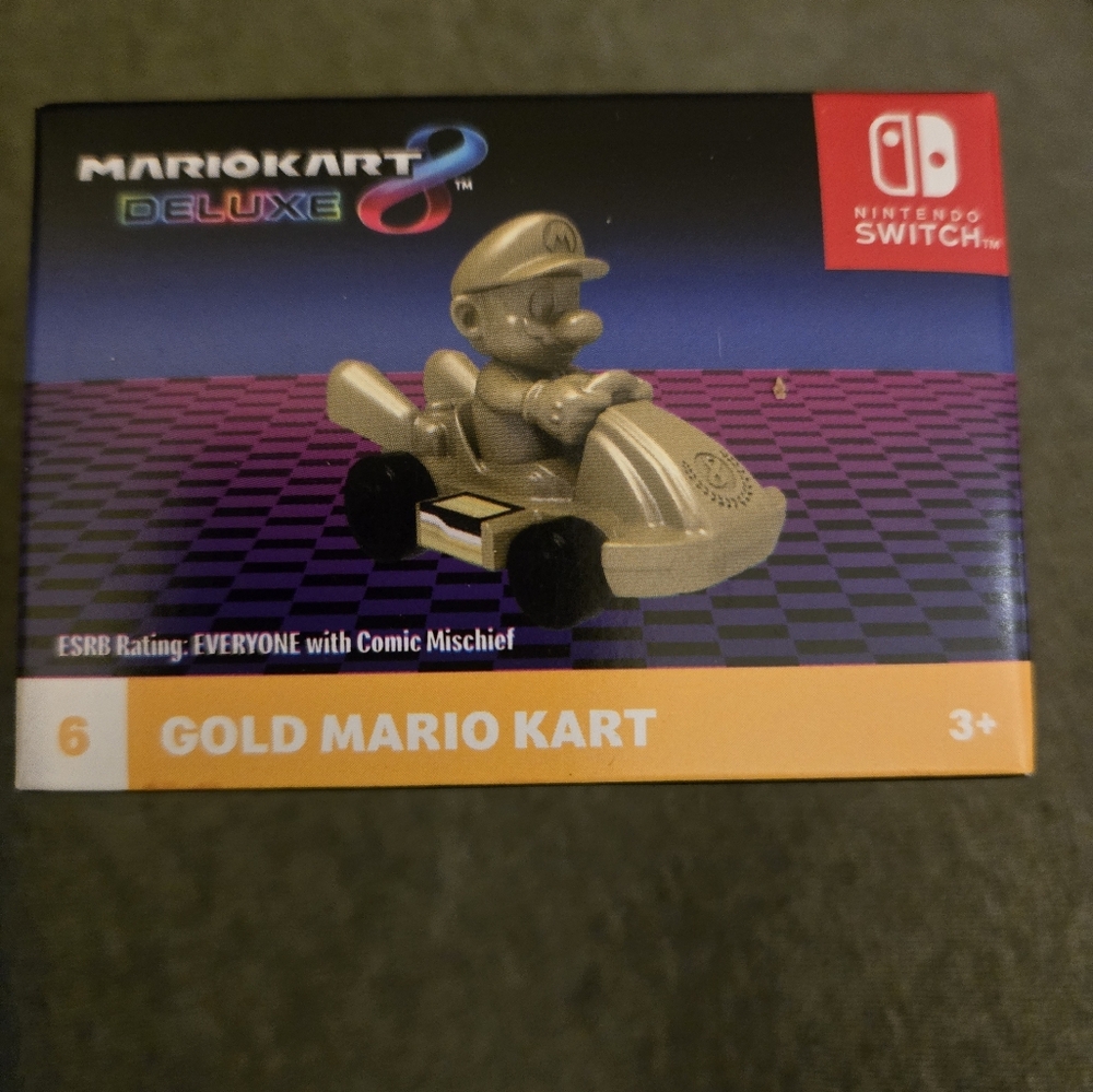 Nintendo Switch Gold Mario Kart McDonalds Happy Meal Toy
